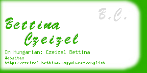 bettina czeizel business card